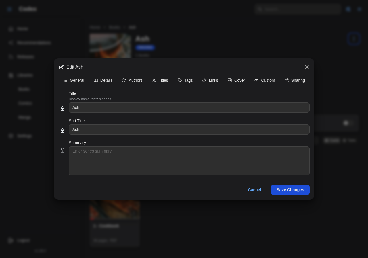 Edit Metadata Modal